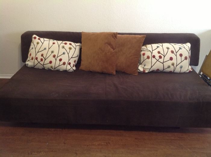 One of two sofas 