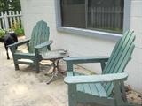 Wooden yard chairs