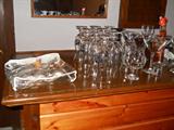Bar glasses & miscellaneous bar items