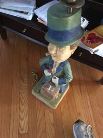 WC Fields lamp plus other Fields collectibles