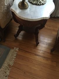 Walnut Marble top table