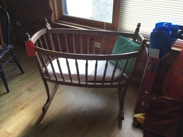 1800's bassinet 
Great for displaying dolls 

