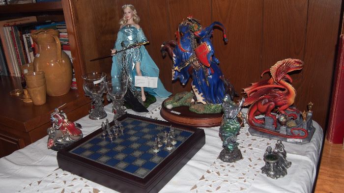 Franklin Mint Wizard Collection and Dragons