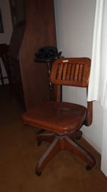 Fun Vintage American Oak Desk Chair too cute!