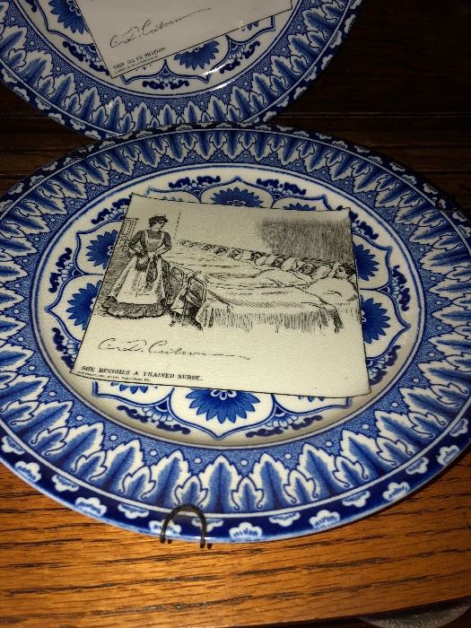 Decoration Gibson Sisters Plates, full set
