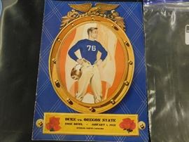 1942 Duke v.s Oregon St. Rose Bowl Program
