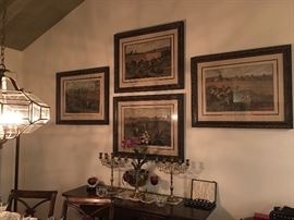 224 Antique Aquatints circa 1840  Kensington, England  RARE and exquisitely framed