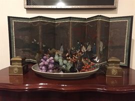 29Antique Tabletop Screen