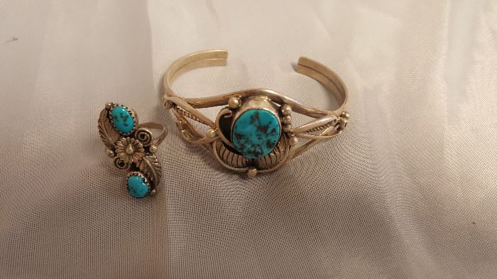 Sterling and Turquoise