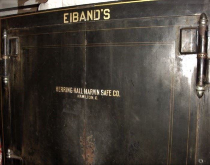 TAKING OFFERS ON THIS GEM, BEST OFFER SUBMITTED BY SATURDAY EVENING WILL OWN.     PATENTED 1922' GALVESTON "EIBAND'S" SAFE ON WHEELS - WE HAVE THE COMBINATION. OPENS AND CLOSES FINE. THIS SAFE WAS PART OF EIBAND'S WOODWORK FOR MANY YEARS.