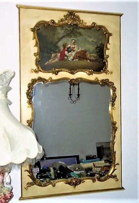 THIS IS A LARGE MIRROR , APPROX. 4  1/2  to  5 FT TALL. GORGEOUS !