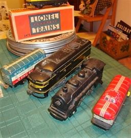 LOTS OF OLD TRAINS AND ACCESSORIES