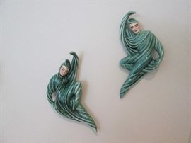 California Pottery Wall Figures