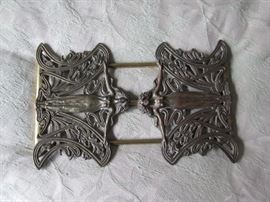 Antique Art Nouveau Beautiful Woman Book Rack