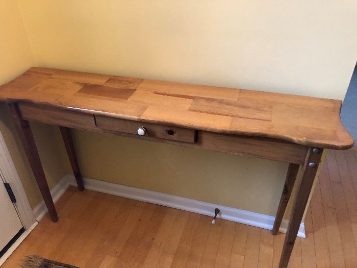 Handcrafted sofa or entryway table