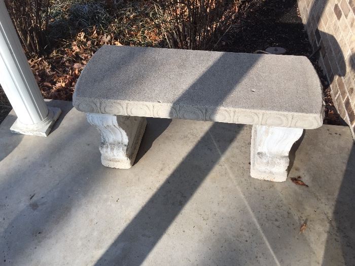 One of two Concrete Benches  - Available until Thursday as PRE-SALE