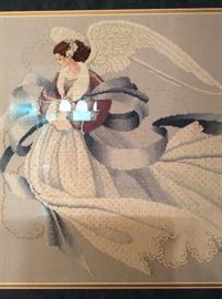 Detail cross stitch picture