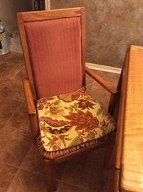 Dinette captain chair and cushion