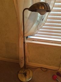 Small brass floor lamp