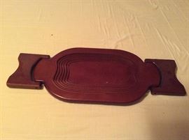 Unique wood basket and trivet