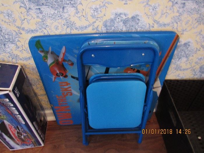 Childs table and 2 chairs