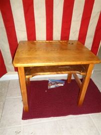 vintage school desk