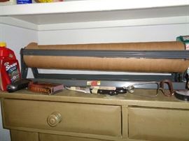 vintage paper holder, great for wrapping paper