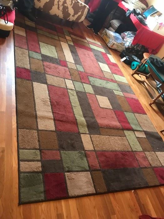 #5	square pattern rug78x120 machine made	 $60.00 
