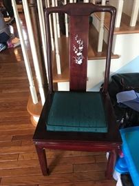 #52	Mother of pearl back dining chair	 $50.00 
