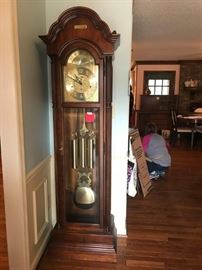 #53	Howard Miller Grandfather Clock working 19x12x78	 $600.00 
