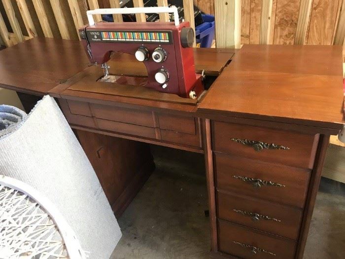 #72	Husqvarna Viking Sewing Machine in cabinet  Model 705H	 $75.00 
