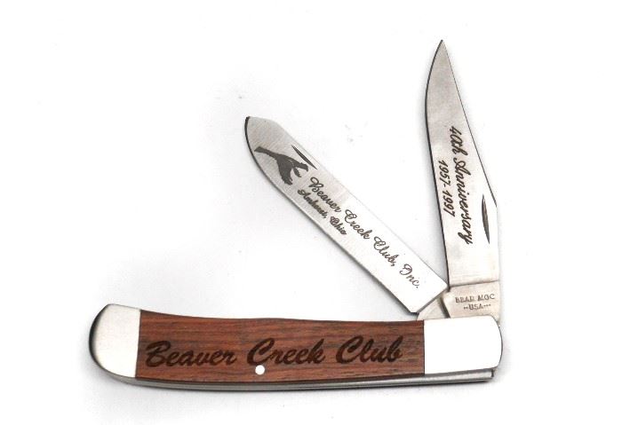 BEAR MGC 40th ANNIV BEAVER CREEK CLUB POCKET KNIFE