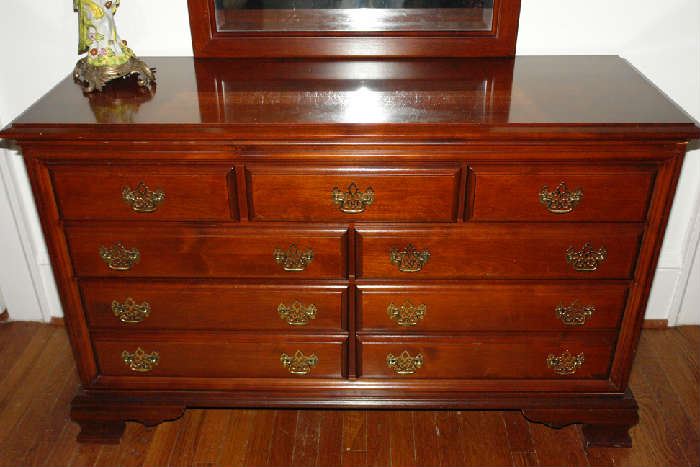 Chippendale dresser with mirror