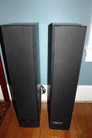 Pair of Paradigm Speakers with built in sub-woofer