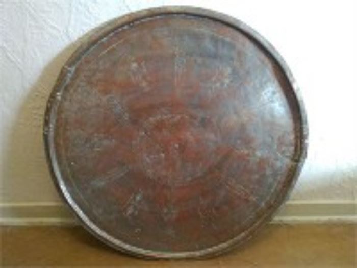 Etched Turkish Copper Tray