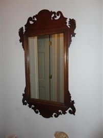 elegant wood framed mirror