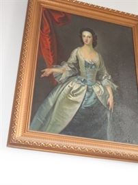 Martha Washington huge frame painting.