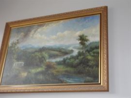 Landscape Huge framed painting.