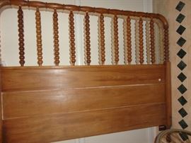 Antique bed headboard and footboard.