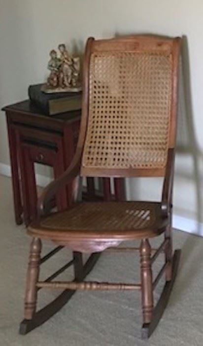 cane rock chair