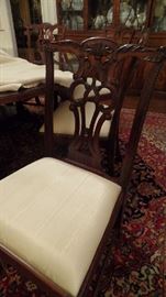 Set of 8 Chippendale Chairs (side chairs) $2,500