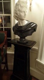 Marble Bust on Antique Pedestal $2,500