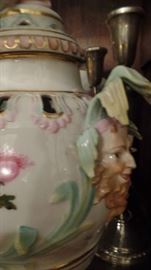 Pair Meissen Pot pourrie Jars Approx 12 " tall, $1,200 for pair