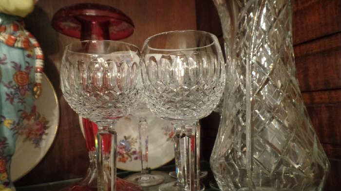 Miscellaneous crystal  and crystal stemware sets