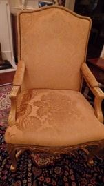 Pair of Gold Upholstered Chairs, $2,200 for pair