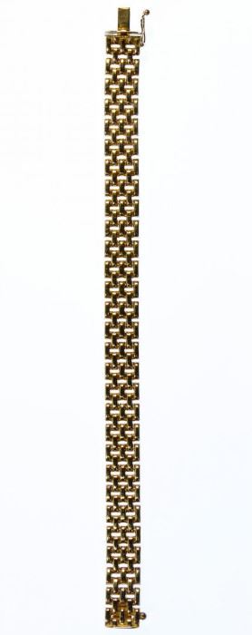 14k Gold Woven Link Bracelet