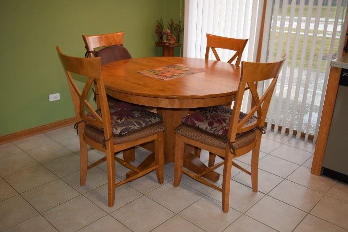 Round Dining Table With 4 Chairs 