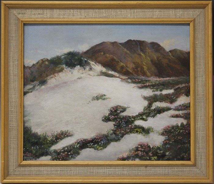 LOT #19- EARLY CALIFORNIA OIL ON BOARD, SIGNED BOTTOM