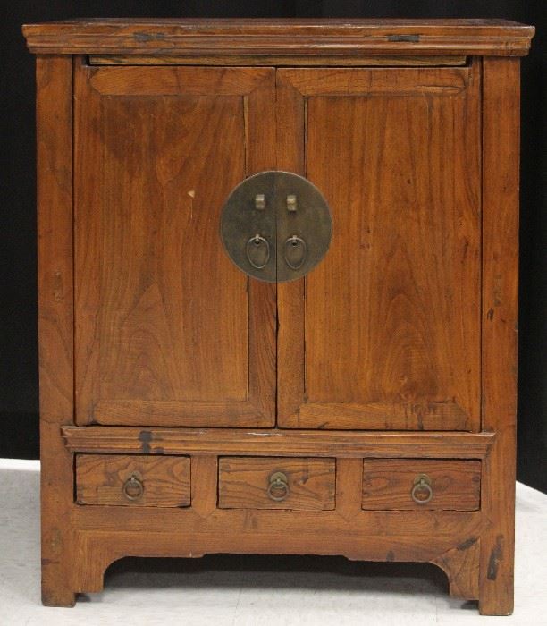 LOT #138- 19TH C. CHINESE DOUBLE DOOR CABINET