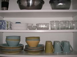 Crate & Barrel pottery dish set